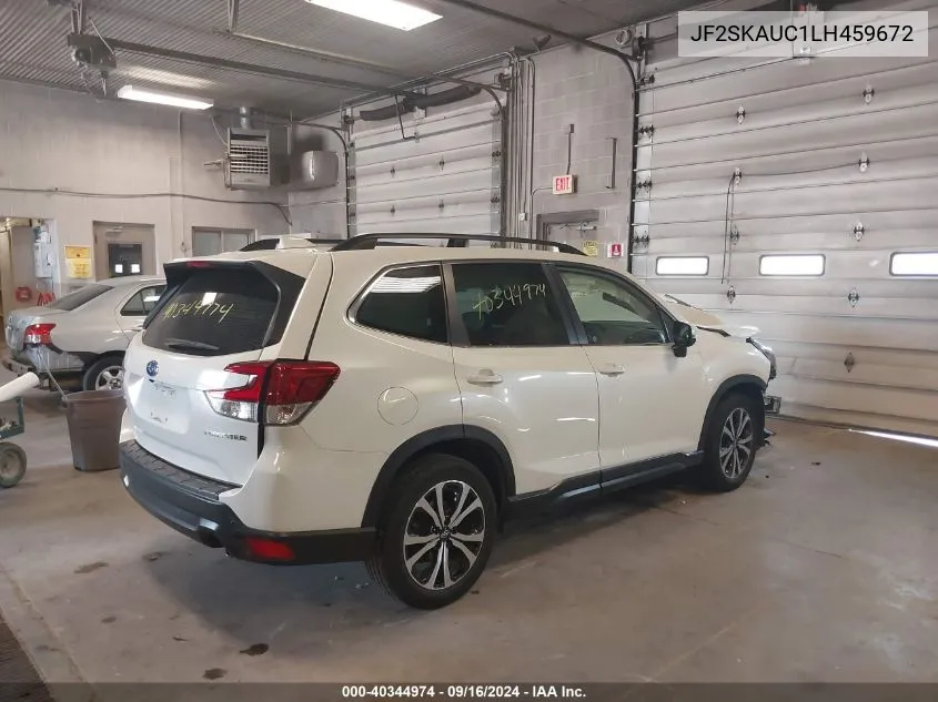 2020 Subaru Forester Limited VIN: JF2SKAUC1LH459672 Lot: 40344974