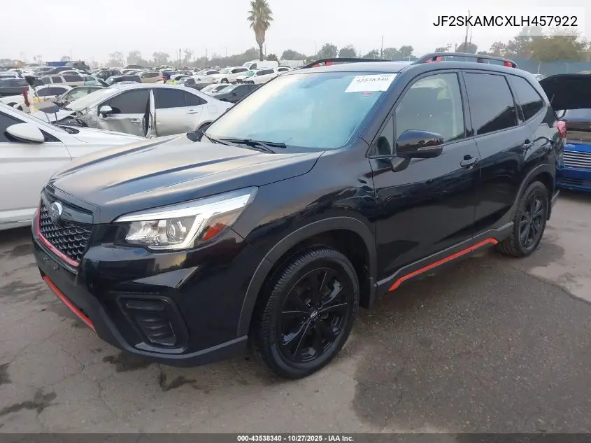 JF2SKAMCXLH457922 2020 Subaru Forester Sport