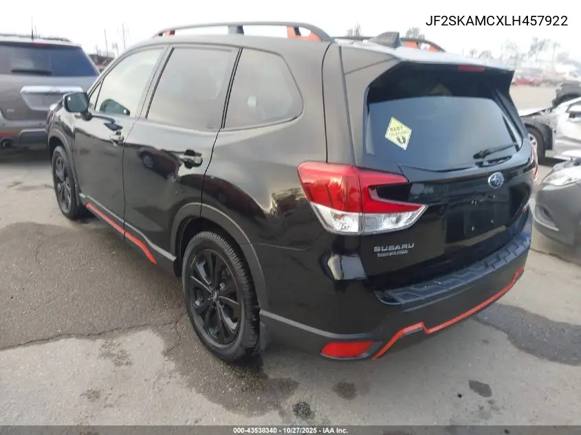 JF2SKAMCXLH457922 2020 Subaru Forester Sport