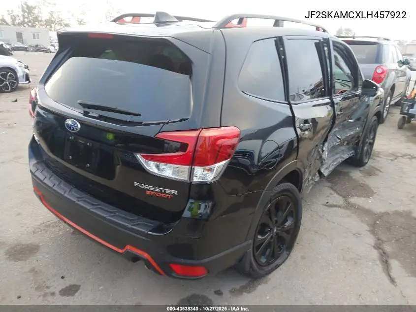 JF2SKAMCXLH457922 2020 Subaru Forester Sport