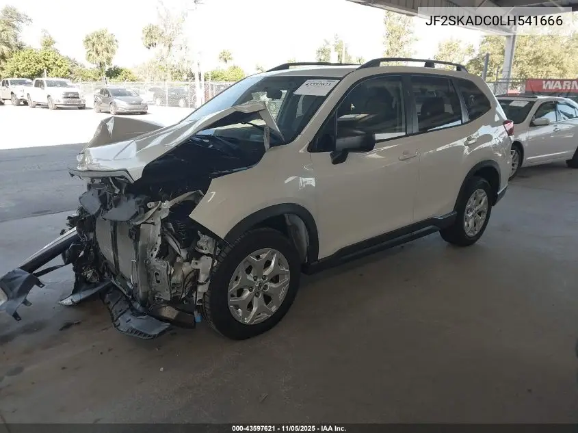 JF2SKADC0LH541666 2020 Subaru Forester