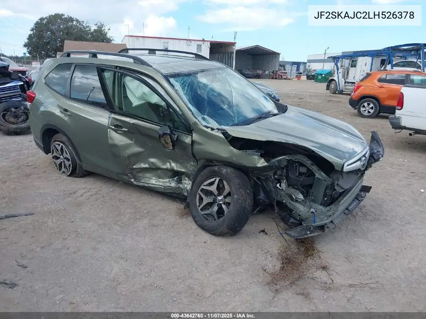 JF2SKAJC2LH526378 2020 Subaru Forester Premium