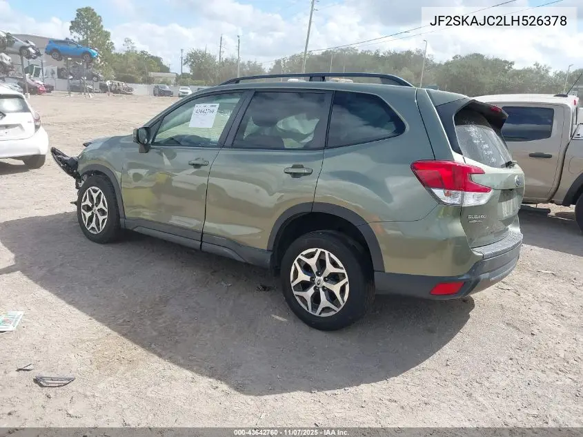 JF2SKAJC2LH526378 2020 Subaru Forester Premium
