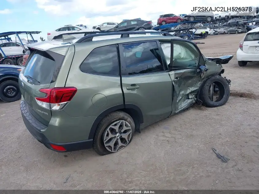 JF2SKAJC2LH526378 2020 Subaru Forester Premium