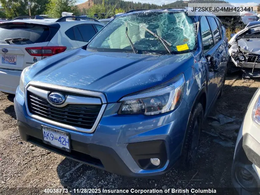 JF2SKEJC4MH423441 2021 Subaru Forester Touring