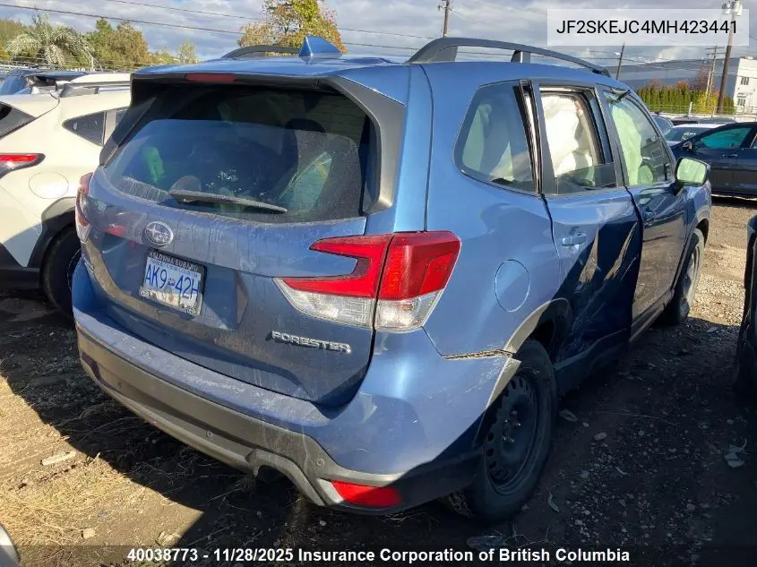 JF2SKEJC4MH423441 2021 Subaru Forester Touring