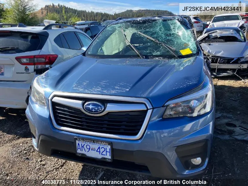 JF2SKEJC4MH423441 2021 Subaru Forester Touring