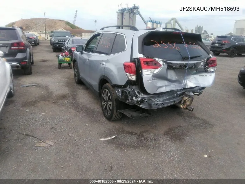 JF2SKAUC7MH518693 2021 Subaru Forester Limited