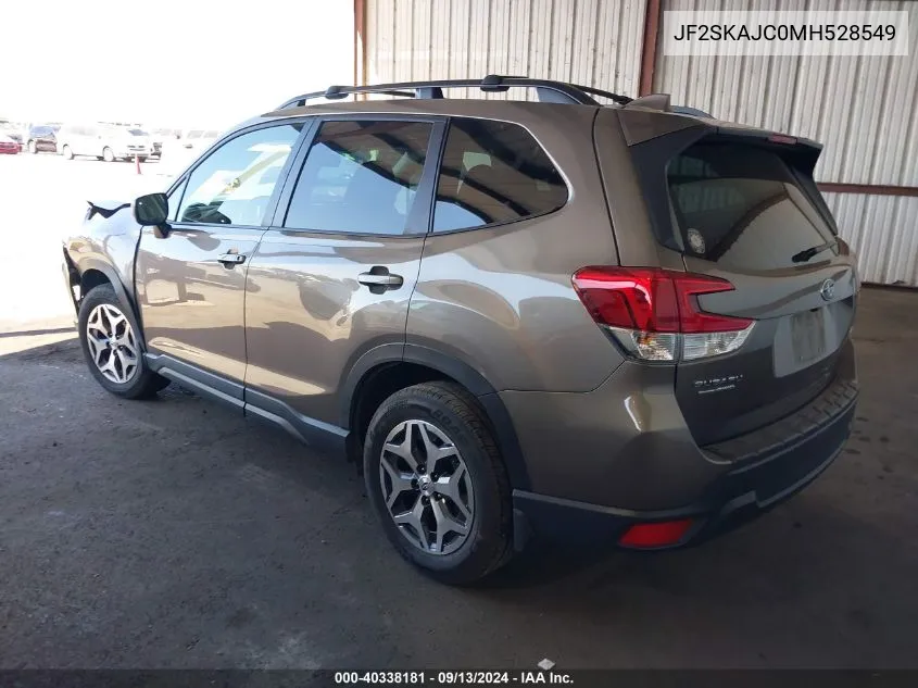 2021 Subaru Forester Premium VIN: JF2SKAJC0MH528549 Lot: 40338181