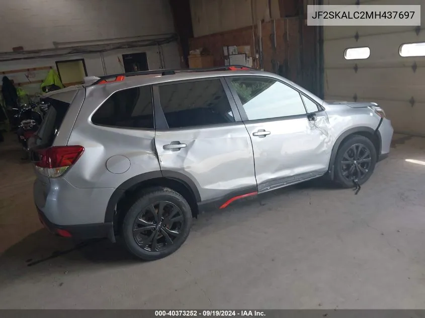 2021 Subaru Forester Sport VIN: JF2SKALC2MH437697 Lot: 40373252