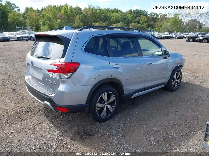 JF2SKAXC0MH404112 2021 Subaru Forester Touring