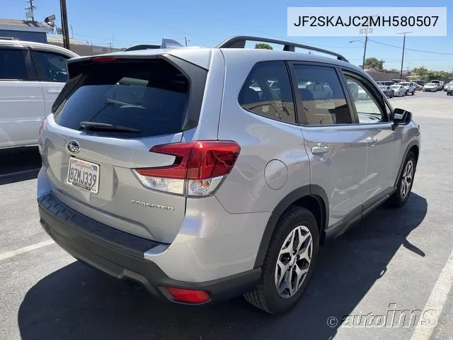 2021 Subaru Forester Premium VIN: JF2SKAJC2MH580507 Lot: 40394261