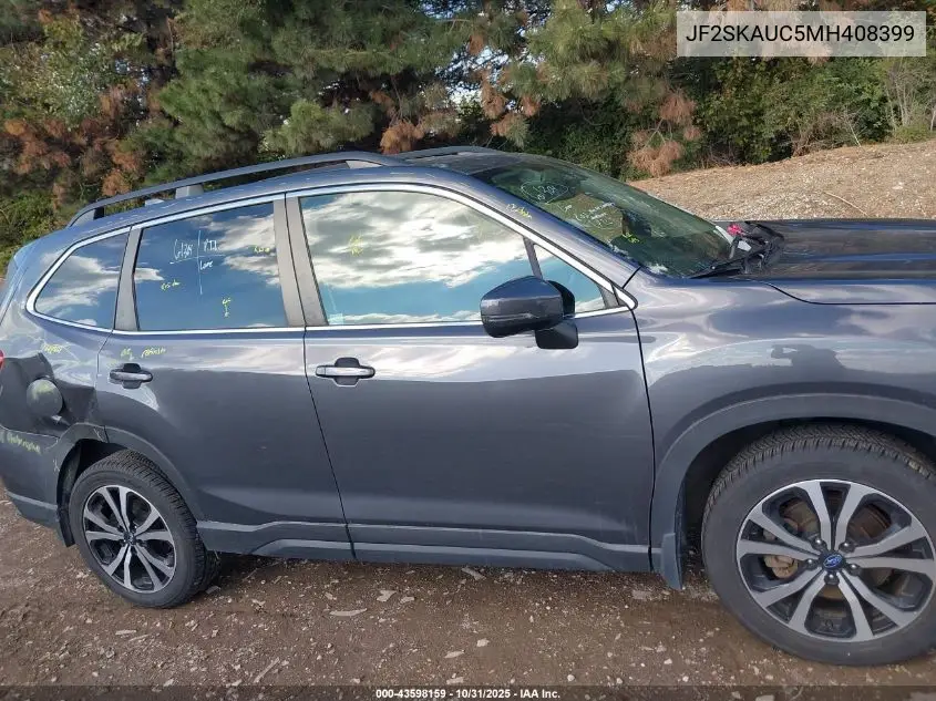 JF2SKAUC5MH408399 2021 Subaru Forester Limited