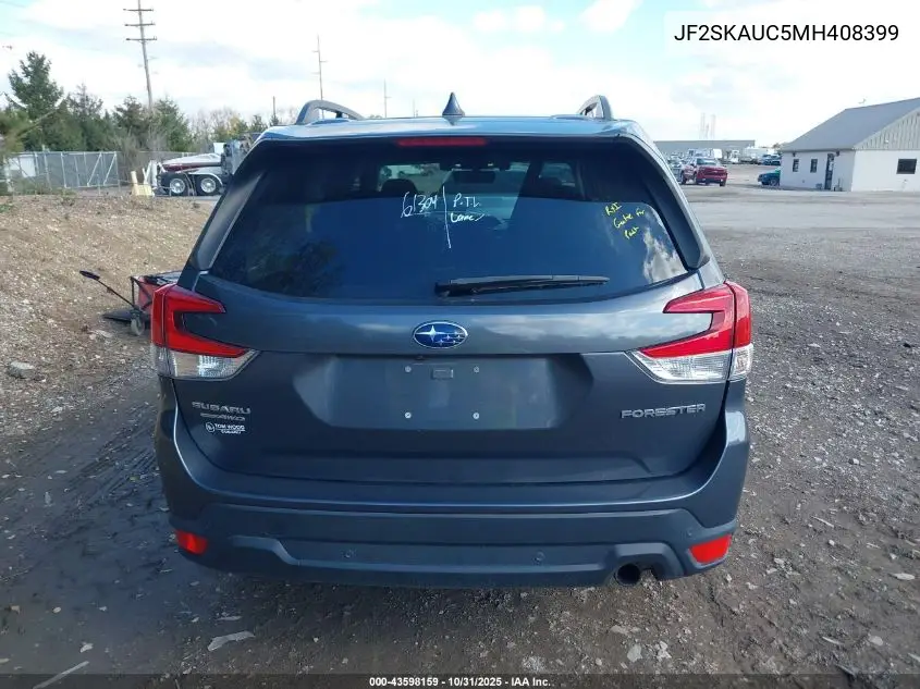 JF2SKAUC5MH408399 2021 Subaru Forester Limited