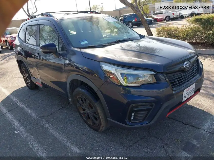 JF2SKARC8MH537388 2021 Subaru Forester Sport