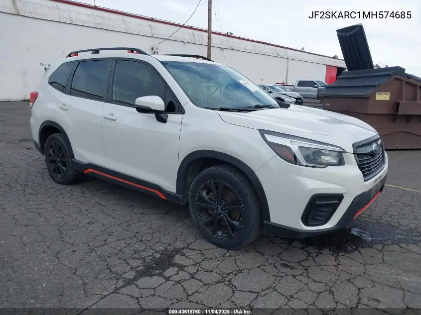 JF2SKARC1MH574685 2021 Subaru Forester Sport