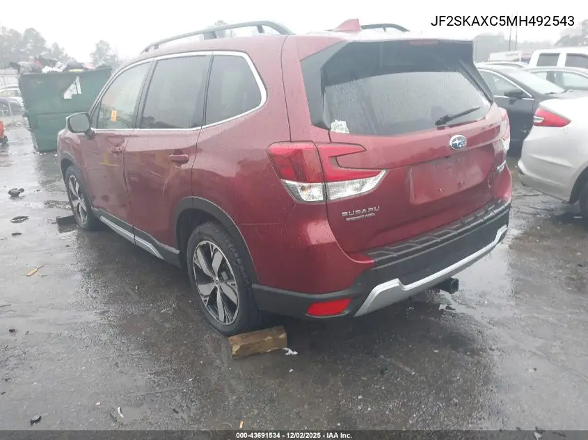 JF2SKAXC5MH492543 2021 Subaru Forester Touring