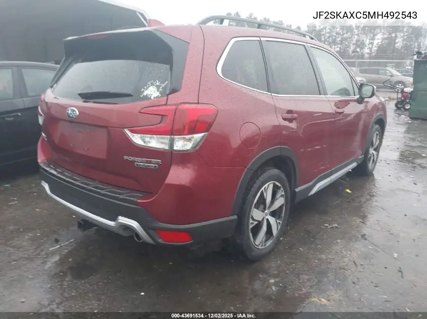 JF2SKAXC5MH492543 2021 Subaru Forester Touring