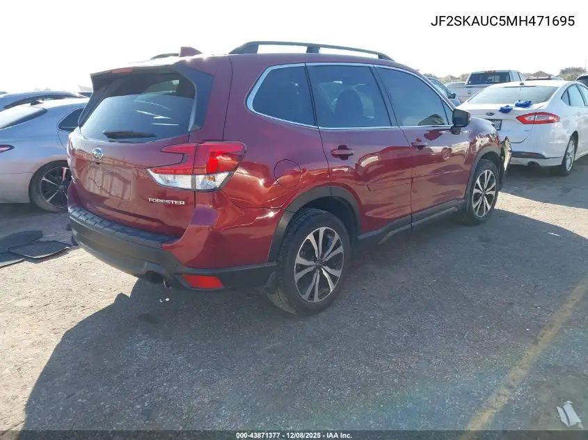 JF2SKAUC5MH471695 2021 Subaru Forester Limited