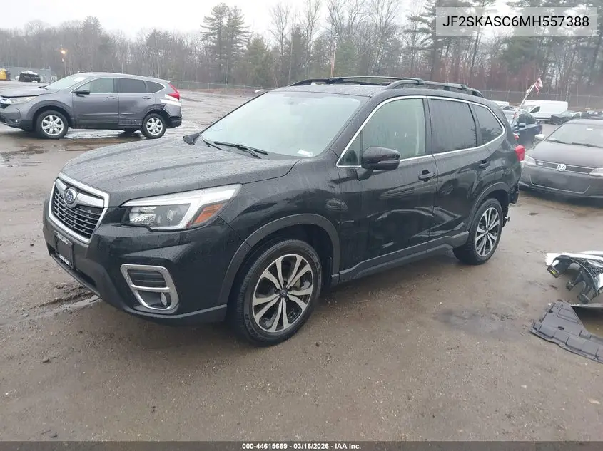 JF2SKASC6MH557388 2021 Subaru Forester Limited
