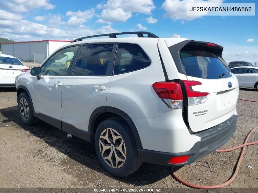 2022 Subaru Forester Premium VIN: JF2SKAEC6NH486562 Lot: 40374679