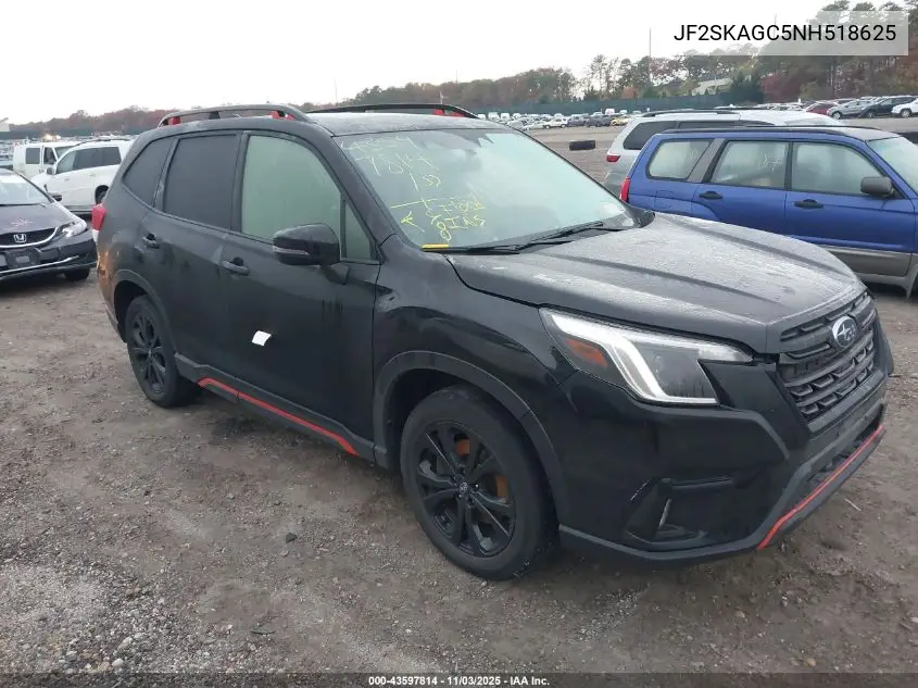 JF2SKAGC5NH518625 2022 Subaru Forester Sport