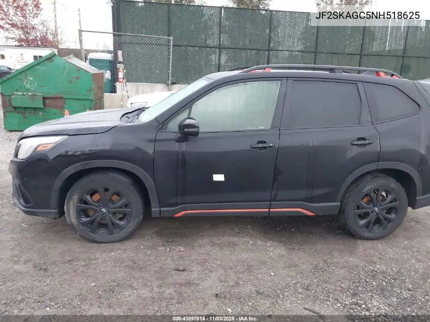 JF2SKAGC5NH518625 2022 Subaru Forester Sport