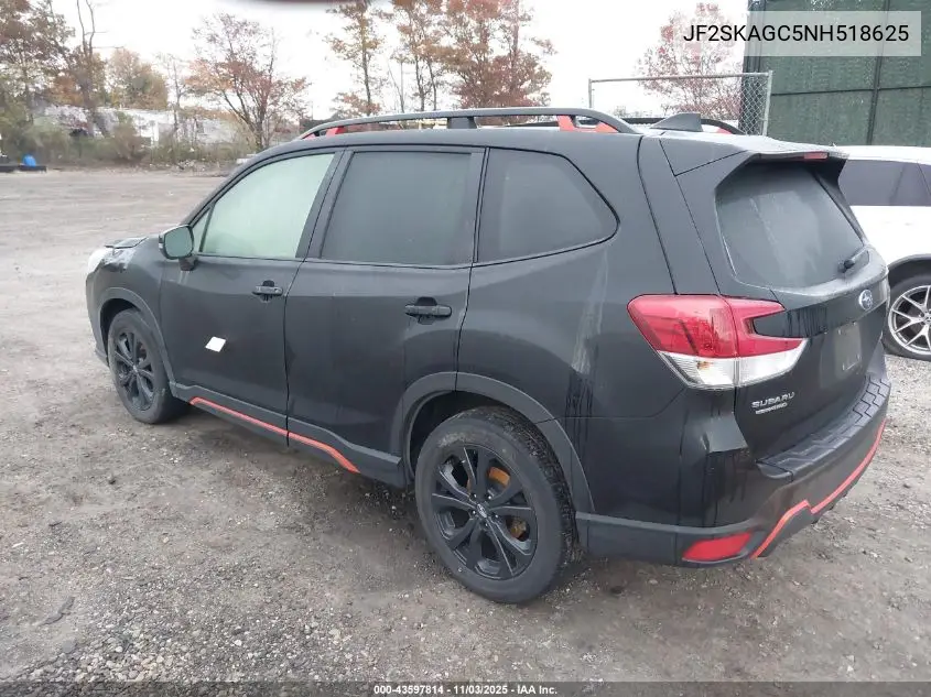 JF2SKAGC5NH518625 2022 Subaru Forester Sport