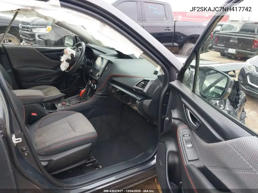 JF2SKAJC7NH417742 2022 Subaru Forester Sport