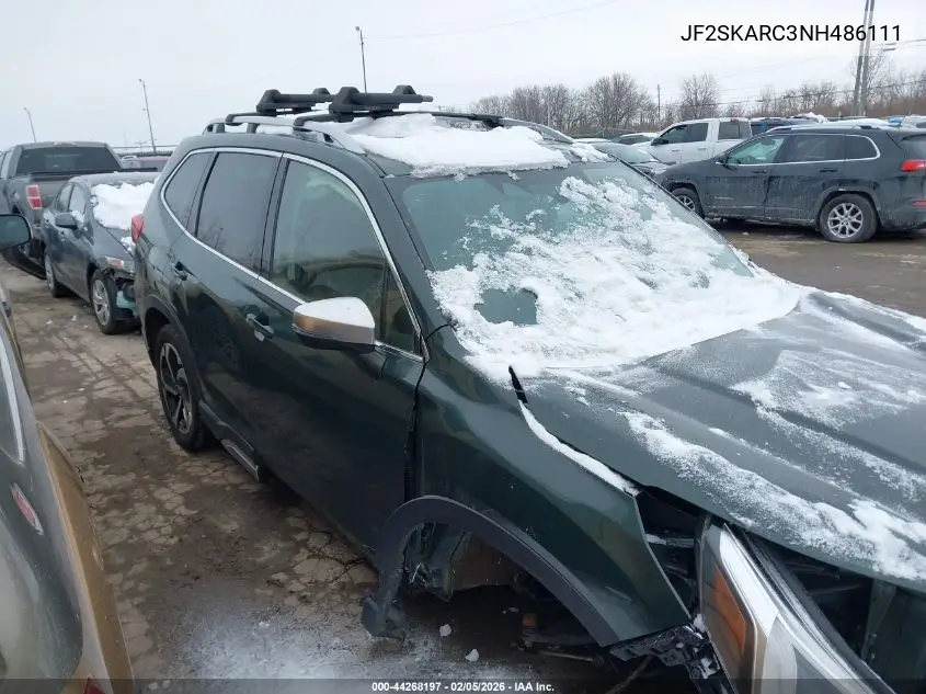 JF2SKARC3NH486111 2022 Subaru Forester Touring