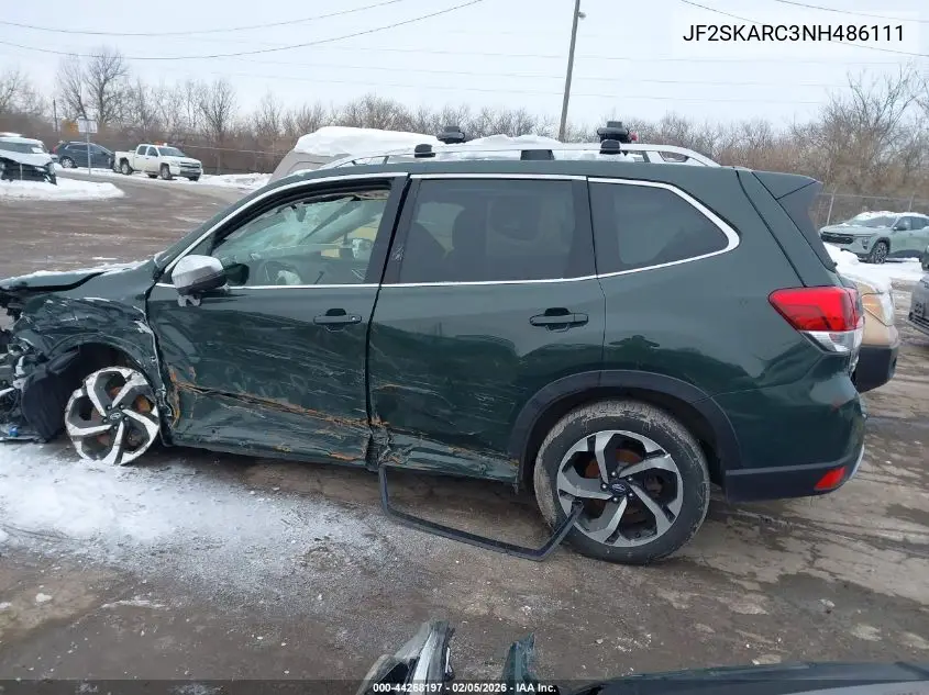 JF2SKARC3NH486111 2022 Subaru Forester Touring
