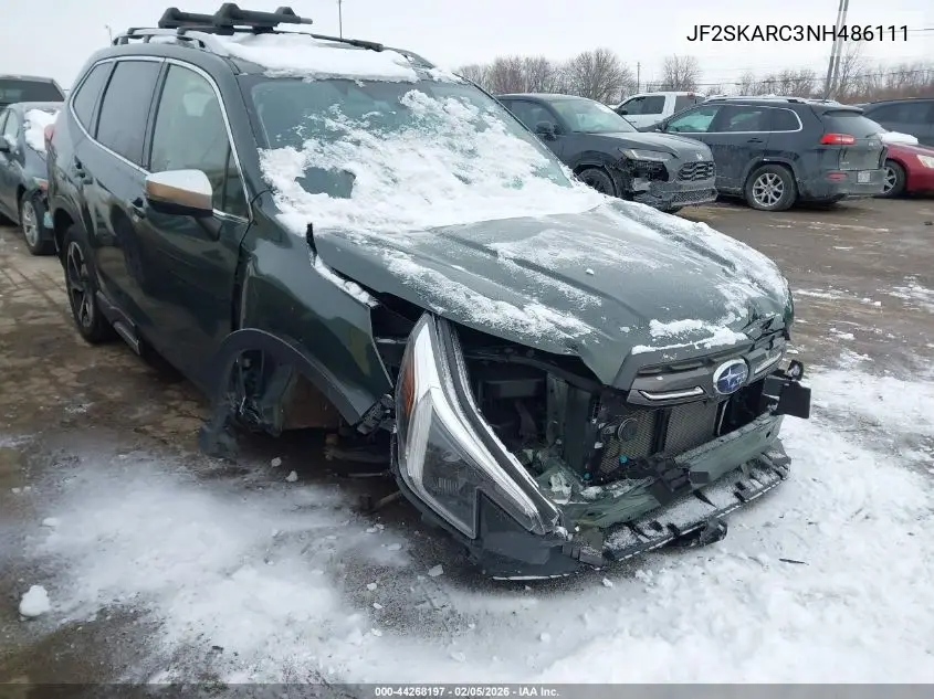 JF2SKARC3NH486111 2022 Subaru Forester Touring