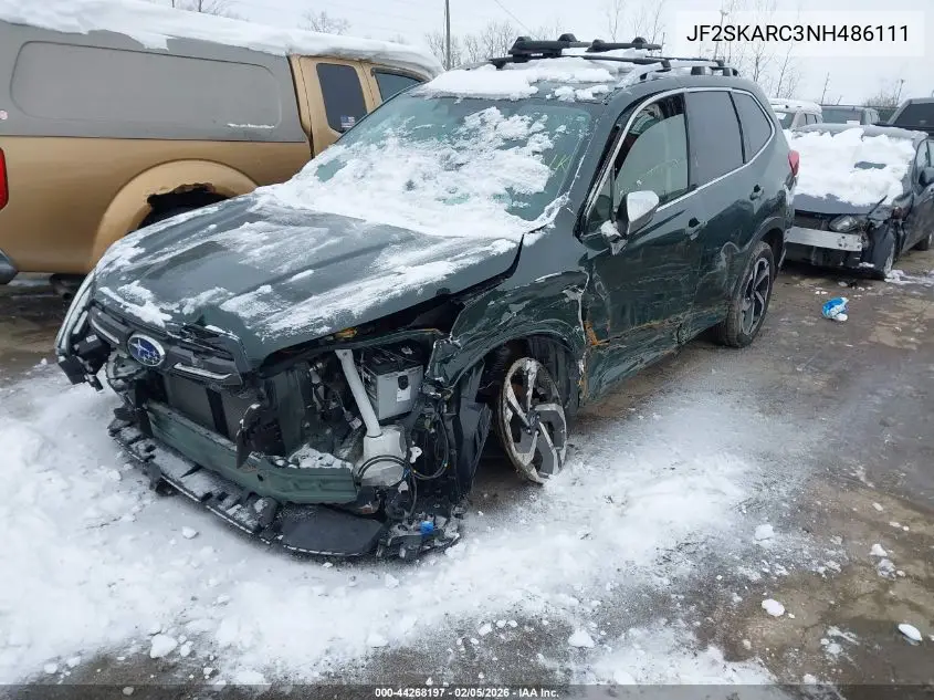 JF2SKARC3NH486111 2022 Subaru Forester Touring