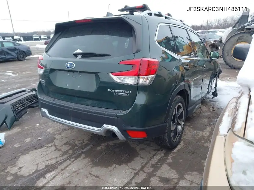 JF2SKARC3NH486111 2022 Subaru Forester Touring