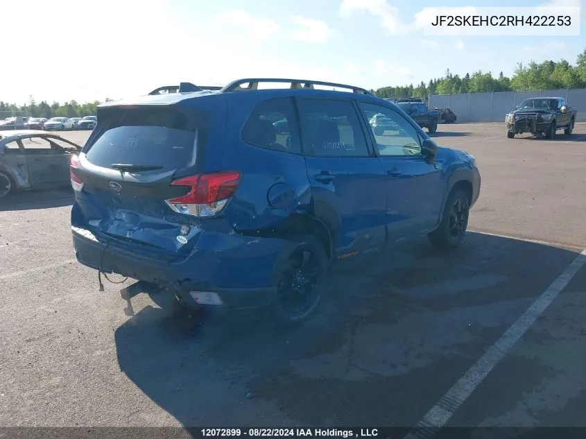 2024 Subaru Forester VIN: JF2SKEHC2RH422253 Lot: 12072899