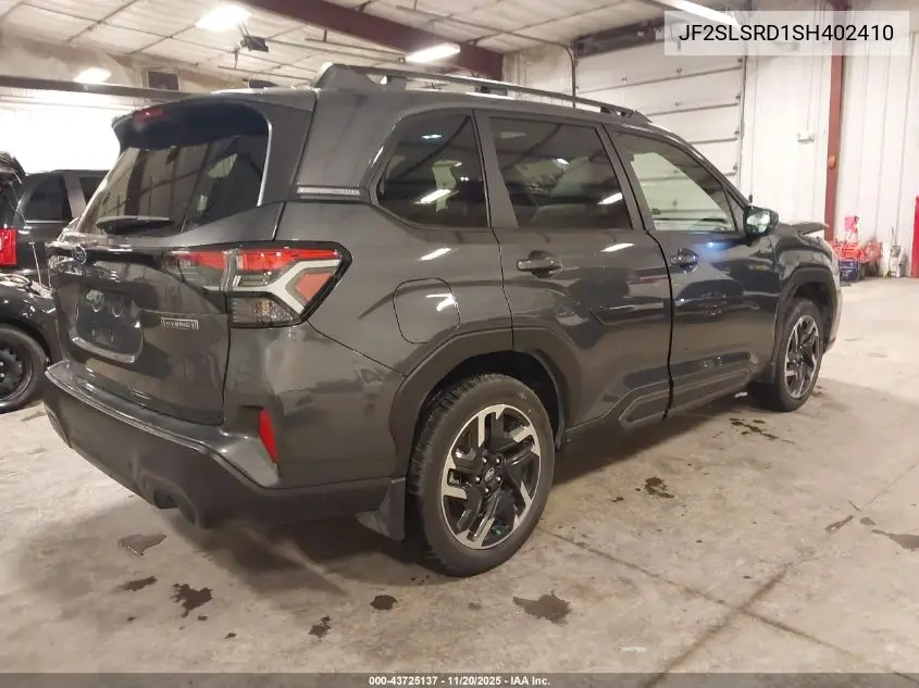 JF2SLSRD1SH402410 2025 Subaru Forester Limited Hybrid
