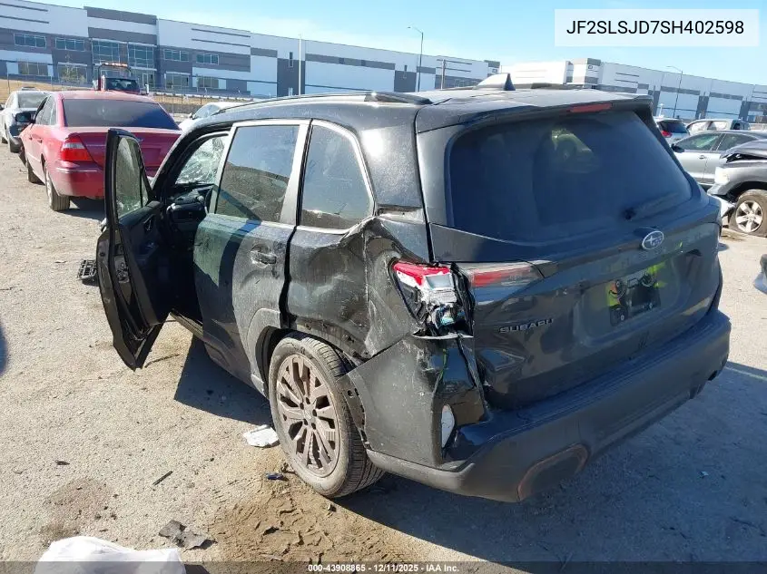 JF2SLSJD7SH402598 2025 Subaru Forester Sport Hybrid