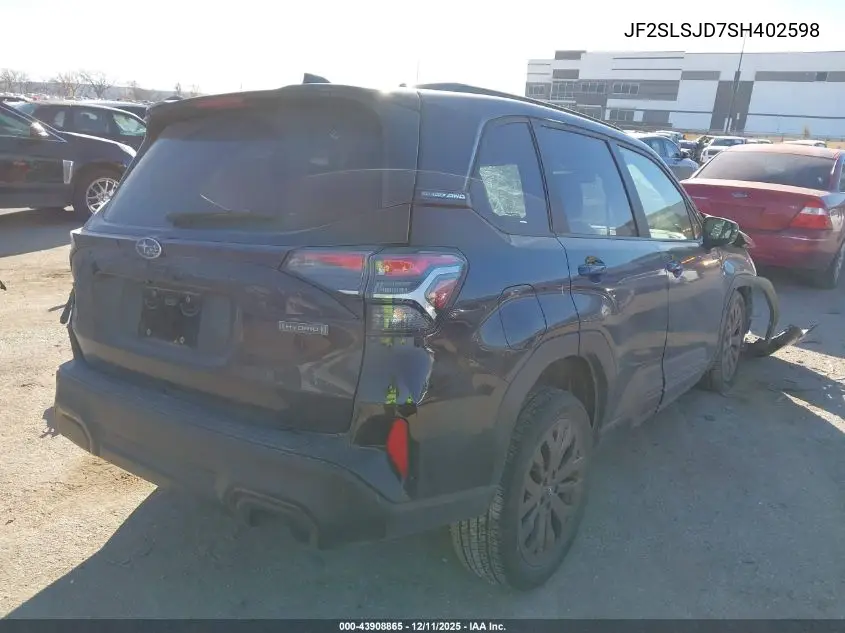JF2SLSJD7SH402598 2025 Subaru Forester Sport Hybrid