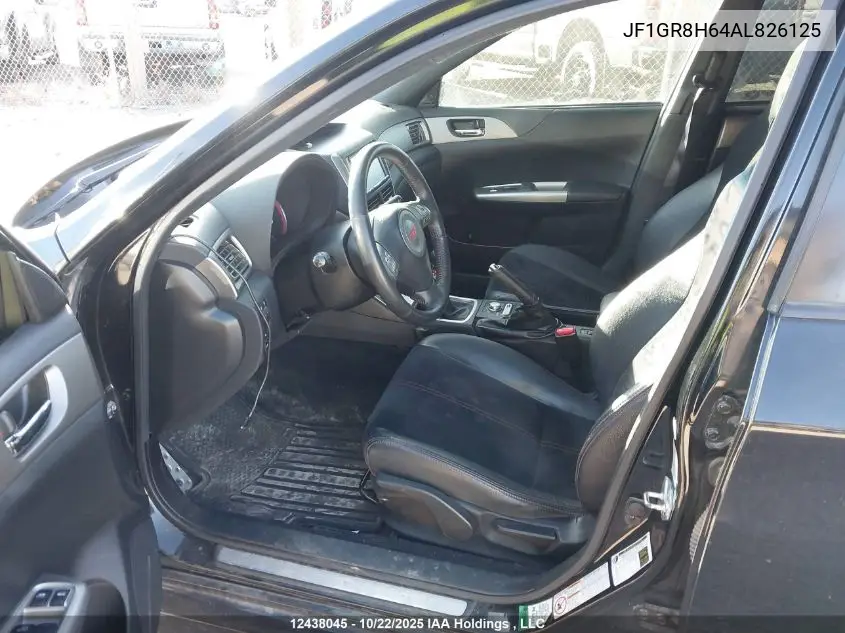 JF1GR8H64AL826125 2010 Subaru Impreza Wrx Sti