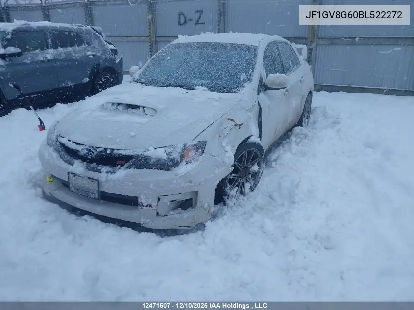 JF1GV8G60BL522272 2011 Subaru Impreza Wrx Sti