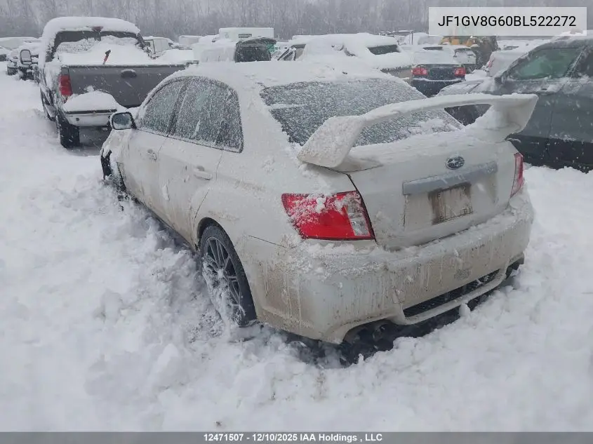 JF1GV8G60BL522272 2011 Subaru Impreza Wrx Sti