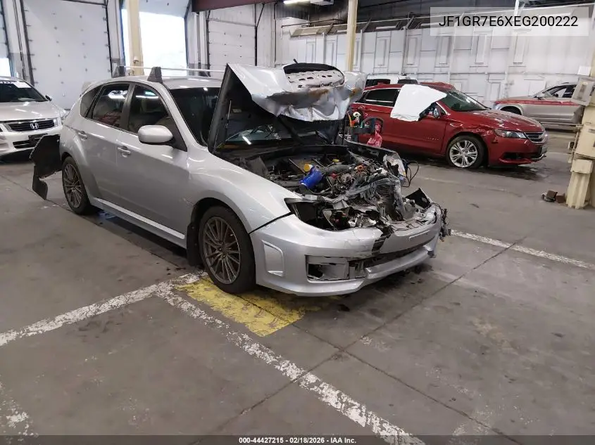 2014 Subaru Impreza Wrx VIN: JF1GR7E6XEG200222 Lot: 44427215