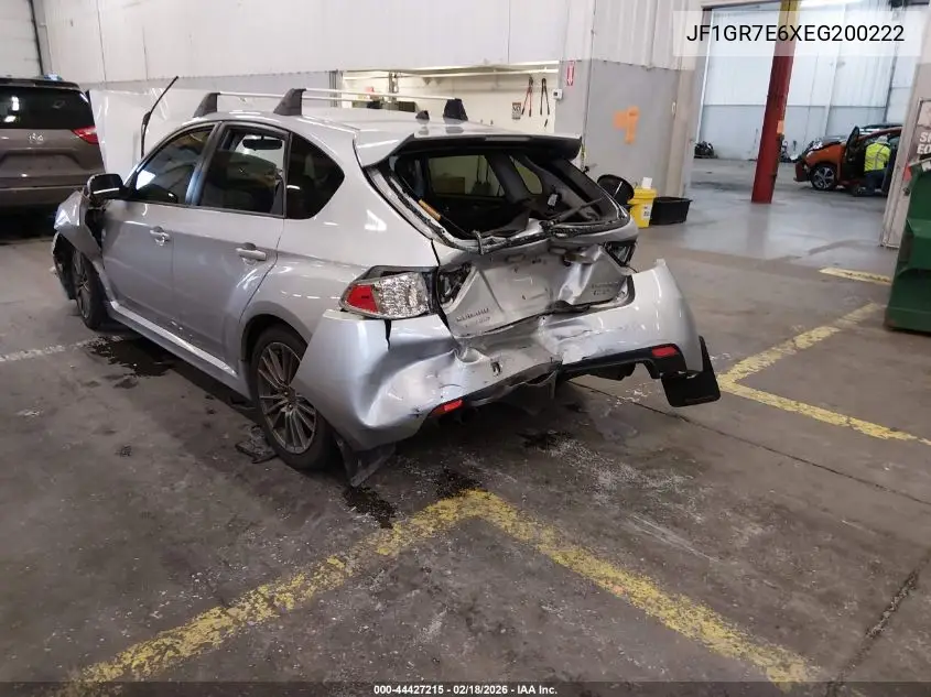 2014 Subaru Impreza Wrx VIN: JF1GR7E6XEG200222 Lot: 44427215