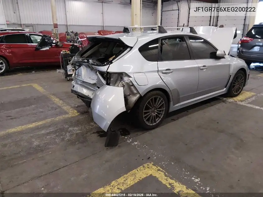 2014 Subaru Impreza Wrx VIN: JF1GR7E6XEG200222 Lot: 44427215