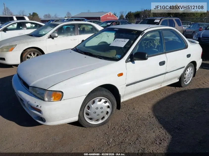 JF1GC435XVH512108 1997 Subaru Impreza L