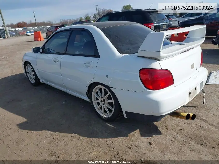 JF1GD67522H500324 2002 Subaru Impreza 2.5Rs