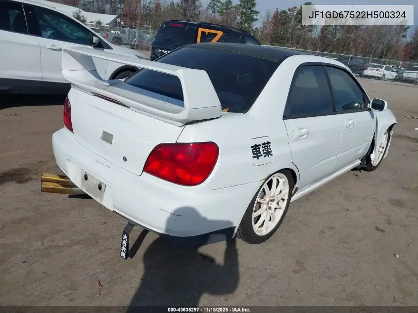 JF1GD67522H500324 2002 Subaru Impreza 2.5Rs