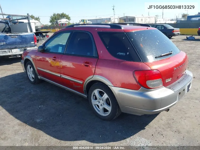 JF1GG68503H813329 2003 Subaru Impreza Outback Sport