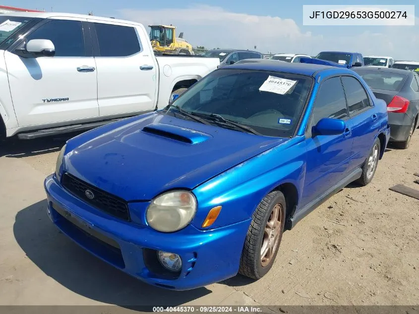 JF1GD29653G500274 2003 Subaru Impreza Wrx