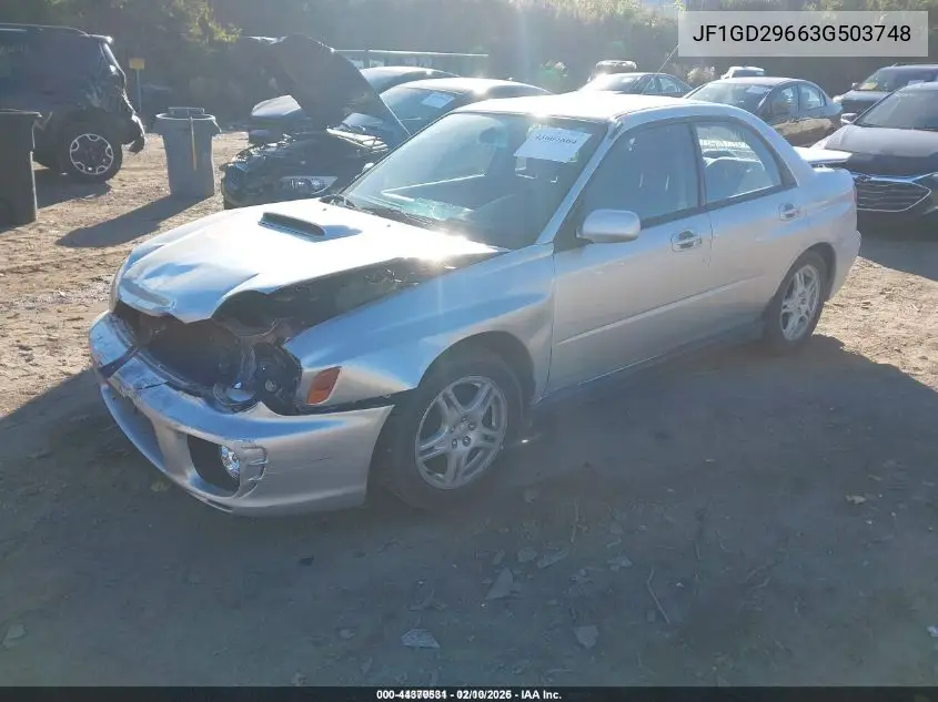 JF1GD29663G503748 2003 Subaru Impreza Wrx